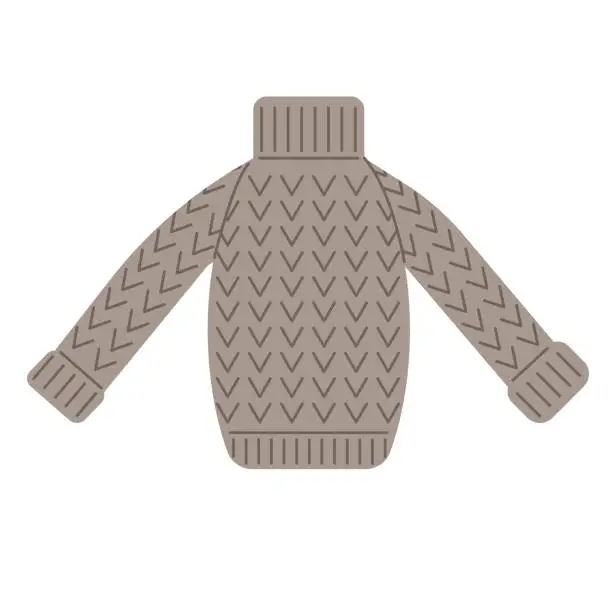 Vector illustration of Sweater flat illustration on white