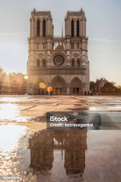 Im Notre Dame Je Suis Notre Dame Good Luck Notre Dame Famous Cathedral In Paris France Stock Photo - Download Image Now