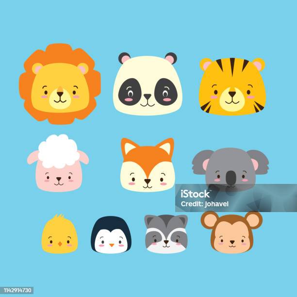 Ilustración de Dibujos Animados Animales Lindos y más Vectores Libres de Derechos de Animal - Animal, Animal joven, Cabeza - iStock Ilustración de Dibujos Animados Animales Lindos y más Vectores Libres de Derechos de Animal - Animal, Animal joven, Cabeza - iStock