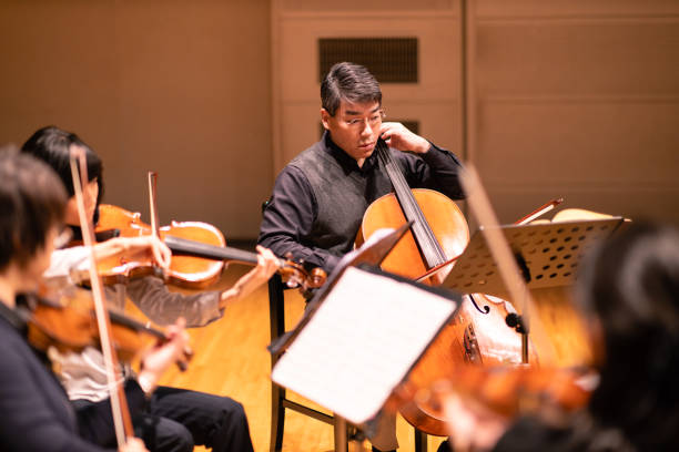 istock Violin and cello concert 1142915812