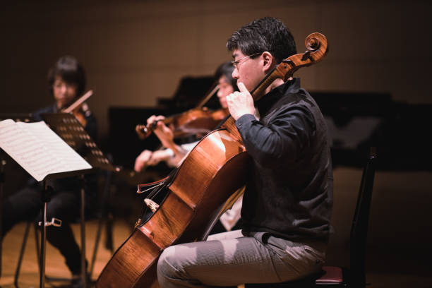 istock Violin and cello concert 1142915842