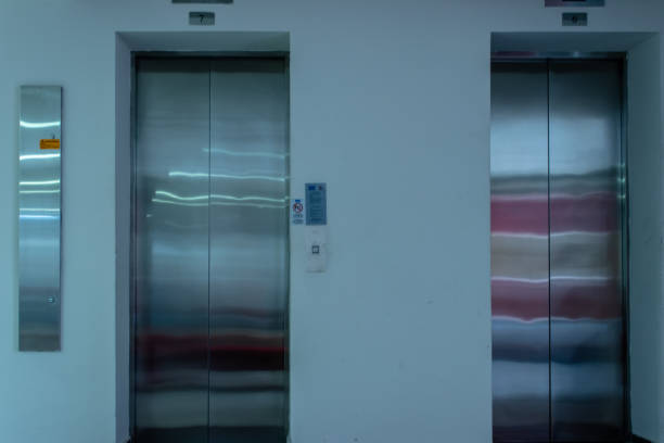 istock a isolated front view shoot of two elevators with metal doors 1142919314
