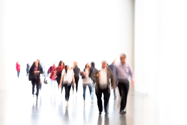 istock Motion Blurred Group of Business People 1142921873