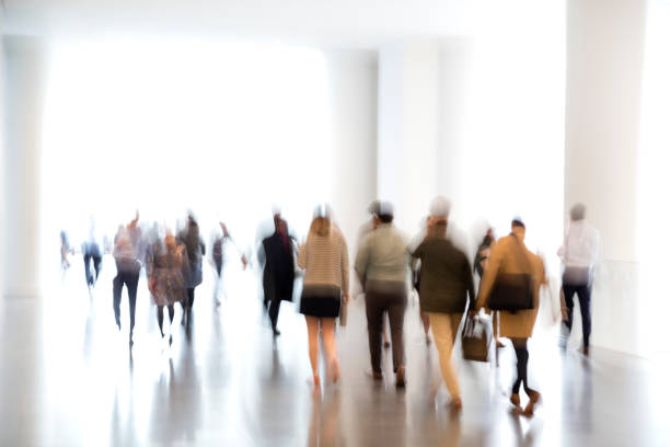 istock Motion Blurred Group of Business People 1142922791