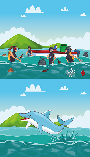 Free download of water pollution animated vector graphics and  illustrations, page 32