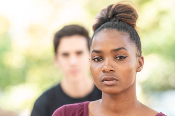 istock Diverse young couple, they are upset 1142923909