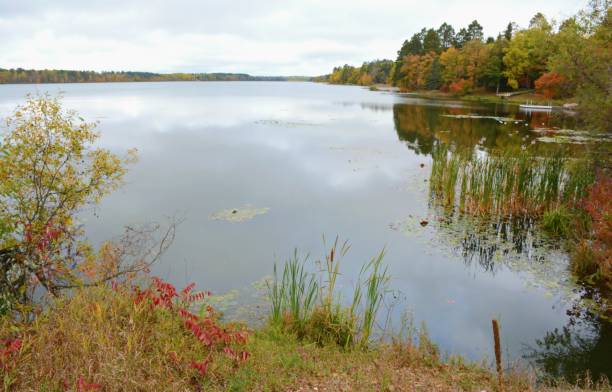 istock Portage Lake - Autumn Panorama 1142925466