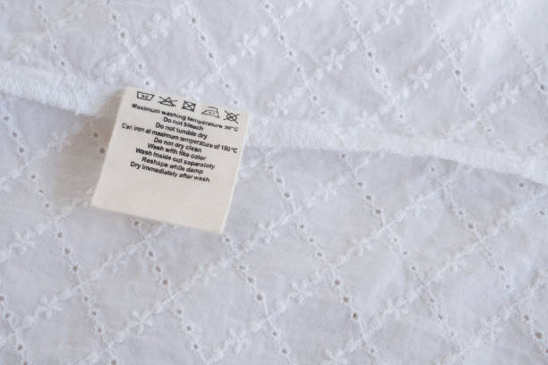 istock laundry care washing instructions clothes label on fabric texture background 1142928311