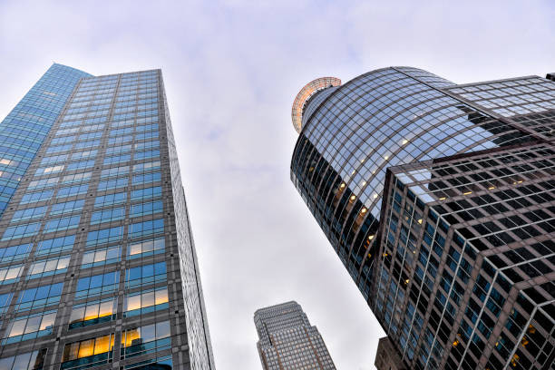 istock Modern Buildings in Downtown Minneapolis at Dusk 1142949027