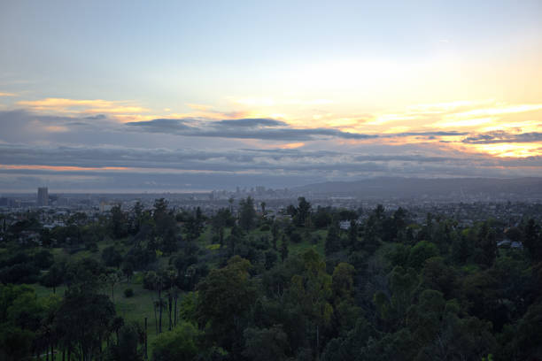 istock Fiery sky over Los angeles 1142952884