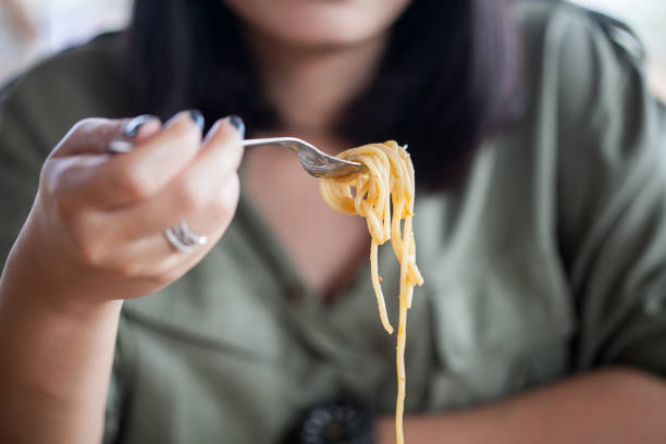 istock Spaghetti seafood with chili and basil 1142954434