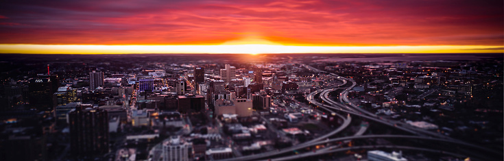 Syracuse Sunset shot by DJI Drone
