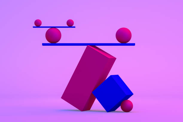 Balance, Minimal Concept, Neon Lights