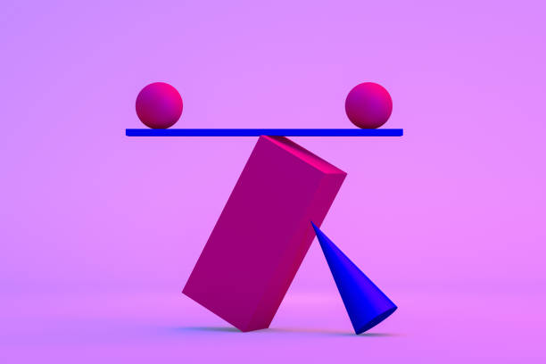 istock Balance, Minimal Concept, Neon Lights 1142960041