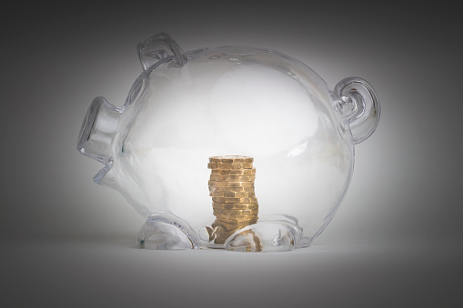 A Piggy Bank financial concept photo. Photographed using the Canon EOS 5DSR at 50mp