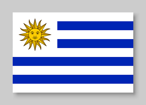 Ilustración de Ilustración Vectorial Nacional De Bandera De Uruguay y más  Vectores Libres de Derechos de América del Sur - iStock