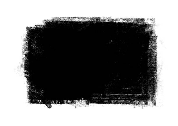 istock Black color graphic patches graphic brush strokes design effect element for background 1142970527