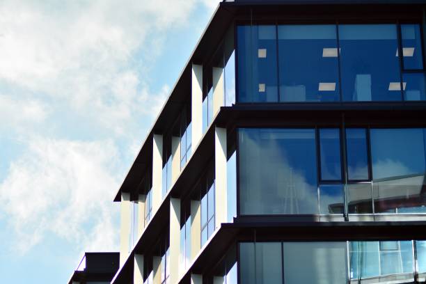 istock Modern corporate architecture - business and success concept 1142970684