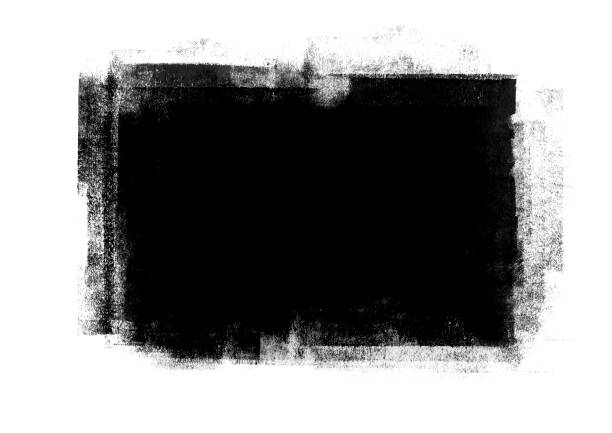 istock Black color graphic patches graphic brush strokes design effect element for background 1142971324
