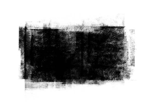 istock Black color graphic patches graphic brush strokes design effect element for background 1142971400