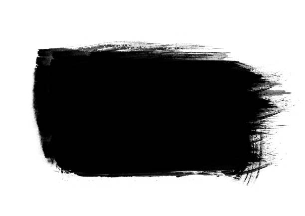 istock Black color graphic patches graphic brush strokes design effect element for background 1142971469