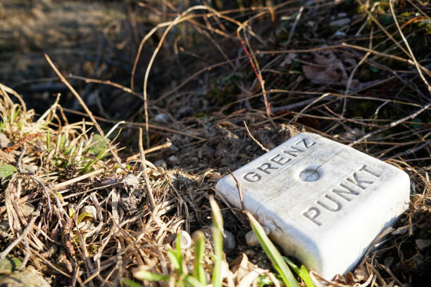Boundary stone for surveying