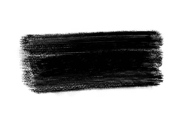 istock Black color graphic patches graphic brush strokes design effect element for background 1142971662