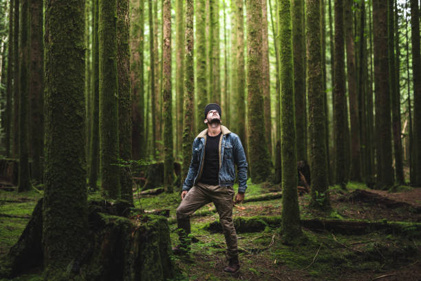 man hiking in british columbia man hiking in british columbia personal perspective standing stock pictures, royalty-free photos & images