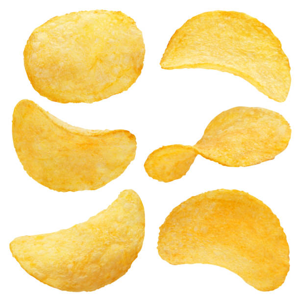 ホワイトチップス - potato chip ストックフォトと画像