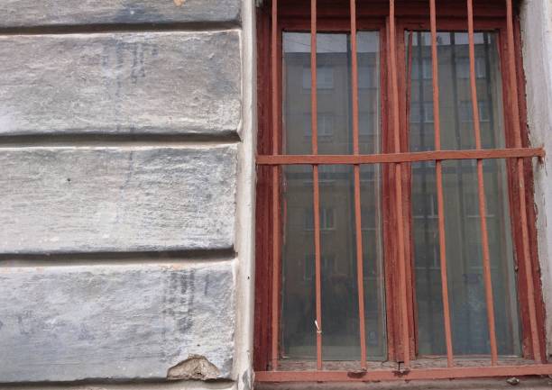 istock window in a ruined building 1142983471