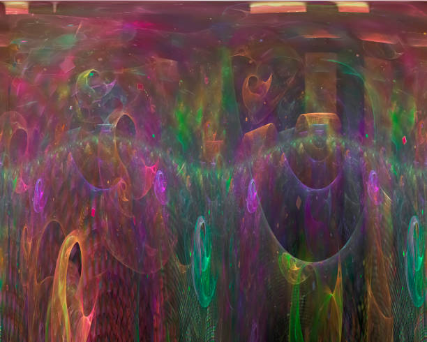istock abstract digital fractal, fantasy design imagination 1142984867