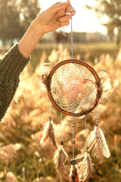 istock Dreamcatcher in woman hand 1142984885
