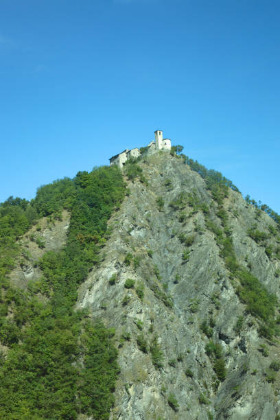 istock Ancient building on top of a mountain 1142986200