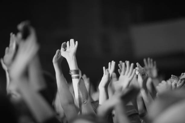 istock Raised hands of fans 1142988307