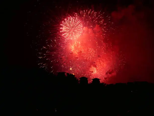 Photo of New Year's Eve fireworks in the Orient