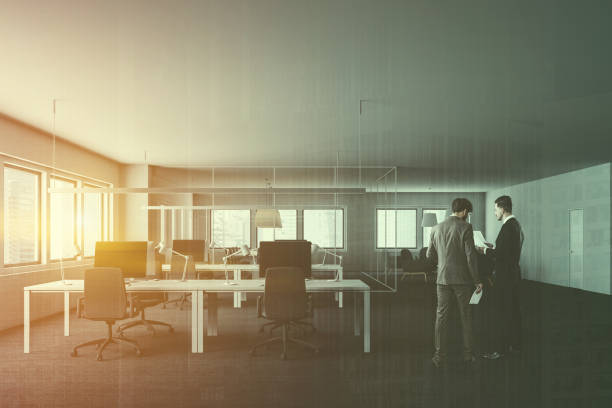 istock People in stylish white office interior 1142993256