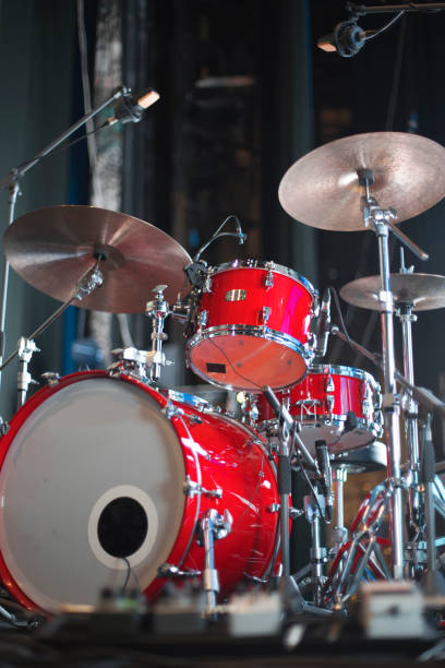 istock drums on stage before a concert 1142993547
