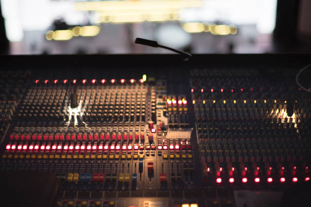 istock sound equipment at the concert 1142993607