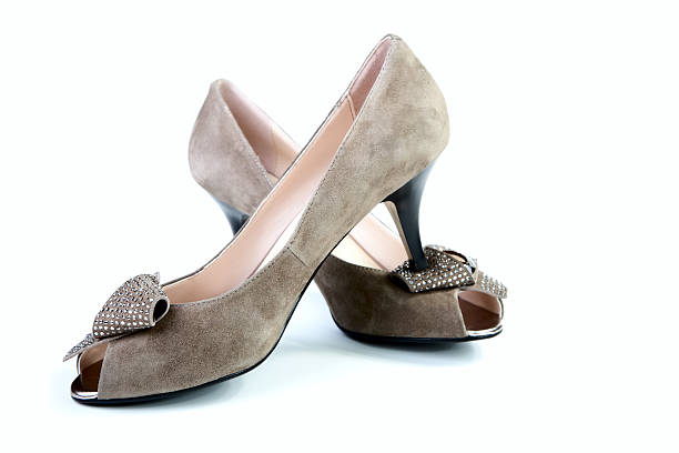 istock Woman brown shoes 114299931