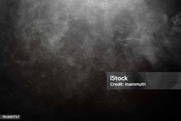 Smoke Against Black Background Stock Photo - Download Image Now - Smoke - Physical Structure, Black Background, Backgrounds