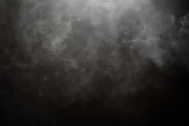 Photo of Smoke against black background