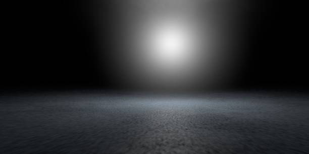 istock 3d rendering of a dark scene with futuristic lights 1143001780