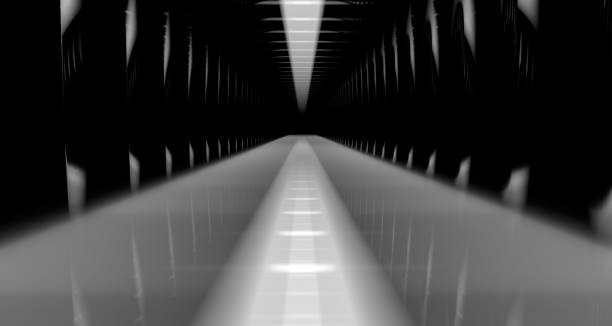 istock 3d rendering of a dark scene with futuristic lights 1143001989