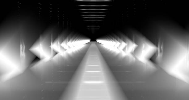 istock 3d rendering of a dark scene with futuristic lights 1143002717