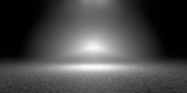 istock 3d rendering of a dark scene with futuristic lights 1143003388