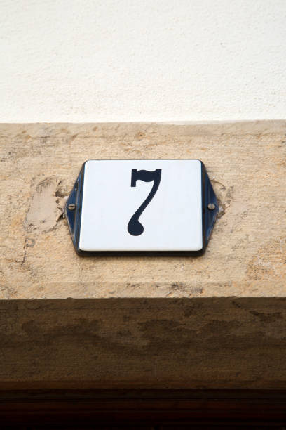 istock Closeup of Number Seven 1143003759