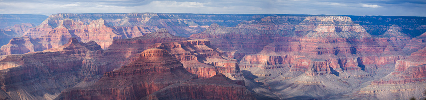 Beautiful canyon view of the Grand Canyon National Park.