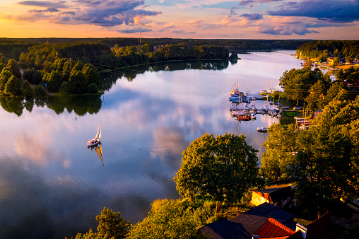 Vacations in Poland - Holiday with a sailboats by the lake