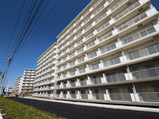 istock Newly built apartment complex in Tokyo 1143008020