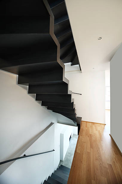 istock beautiful modern loft, interior stairs view 114300893